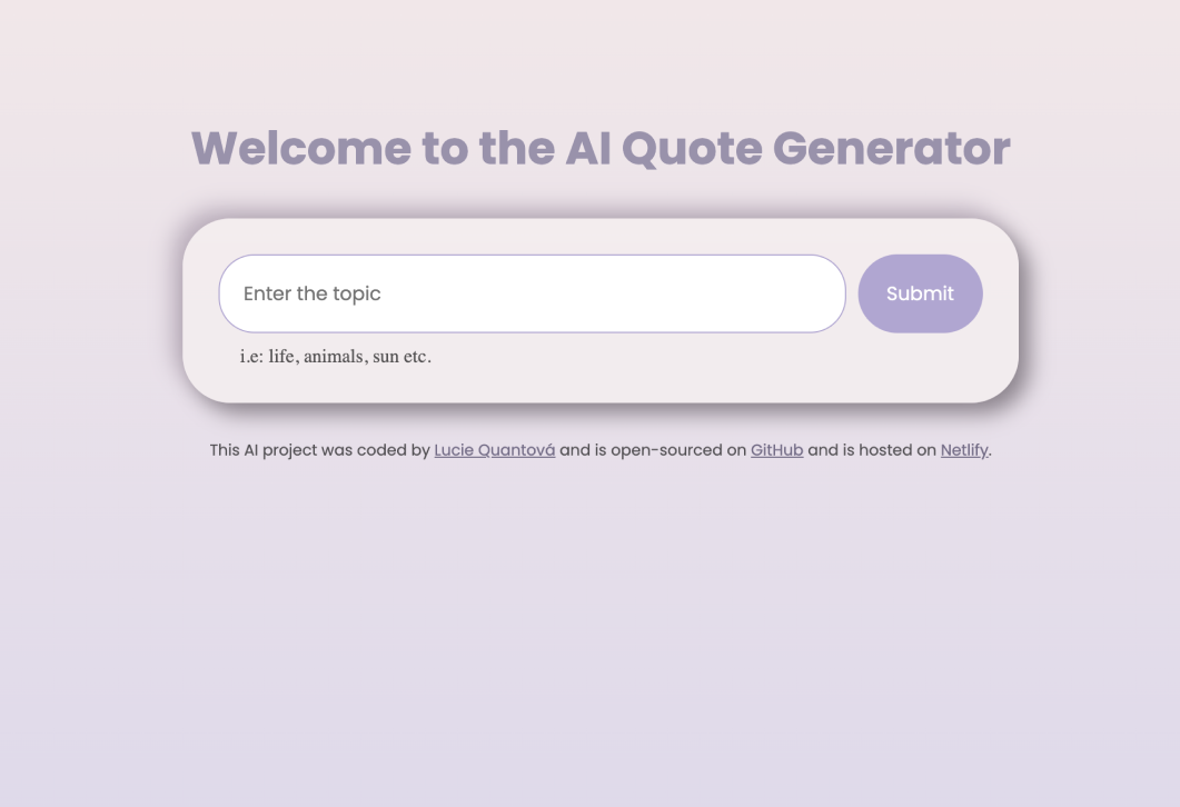 Quote Generator App preview